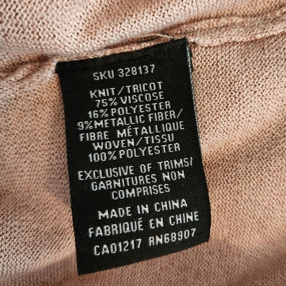 Rose gold sequin scoop neck top - Picture 10 of 10